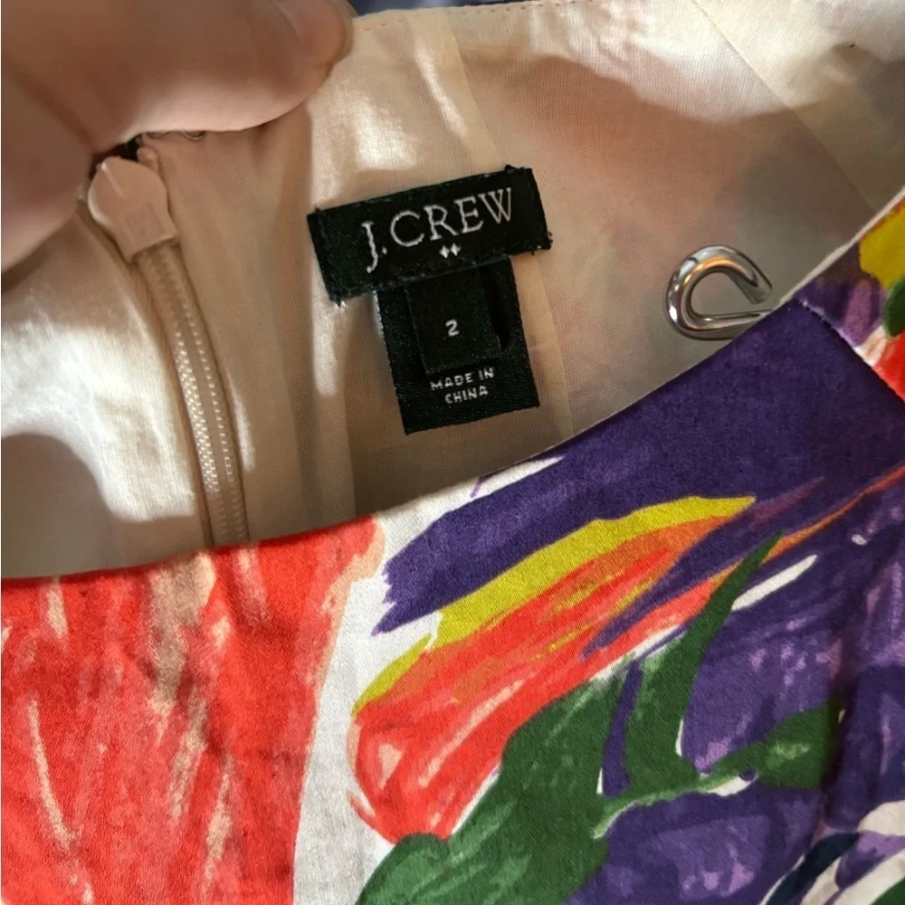 Jcrew floral aline dress size 2 - Picture 8 of 11